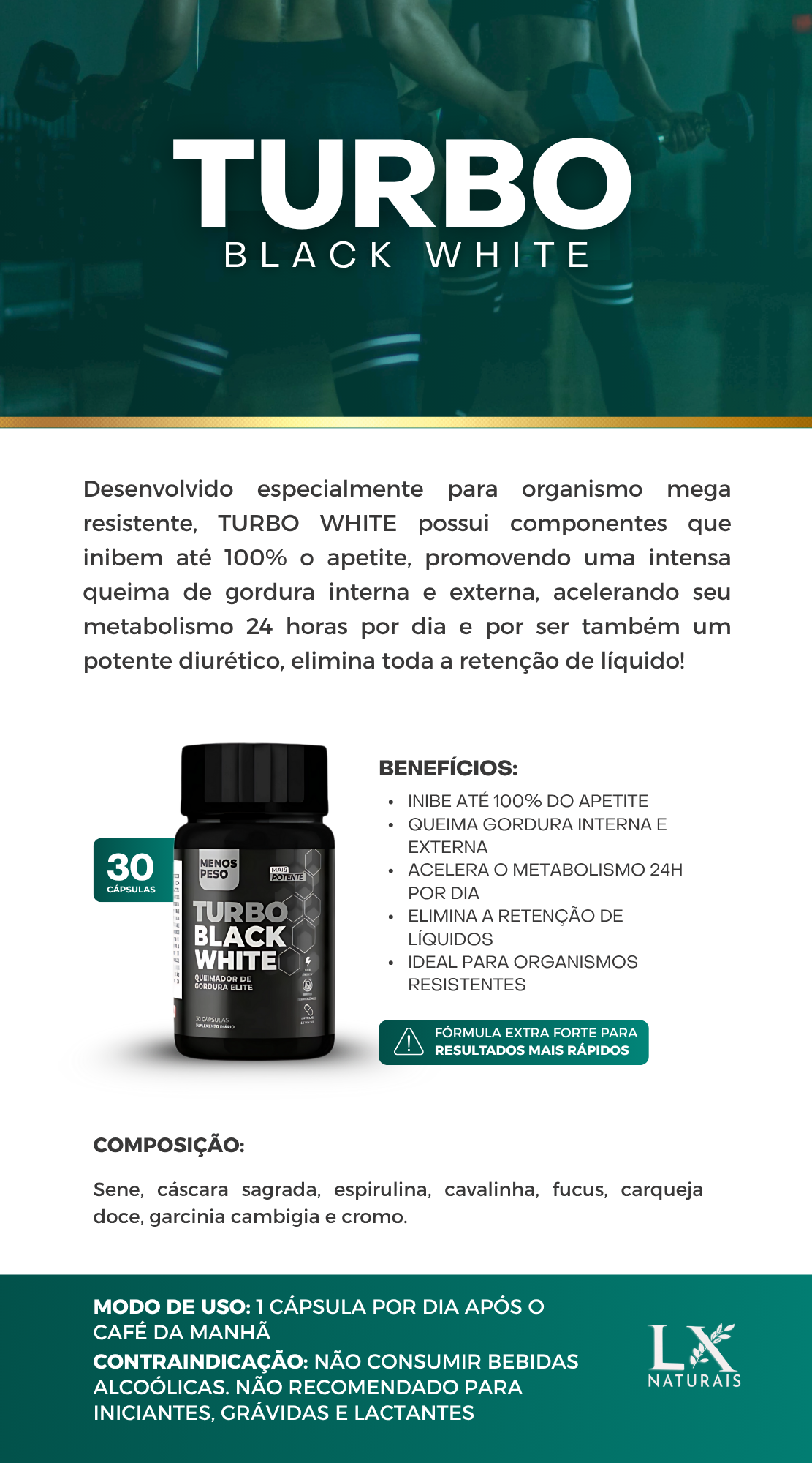TURBO BLACK WHITE + TURBO DETOX PREMIUM