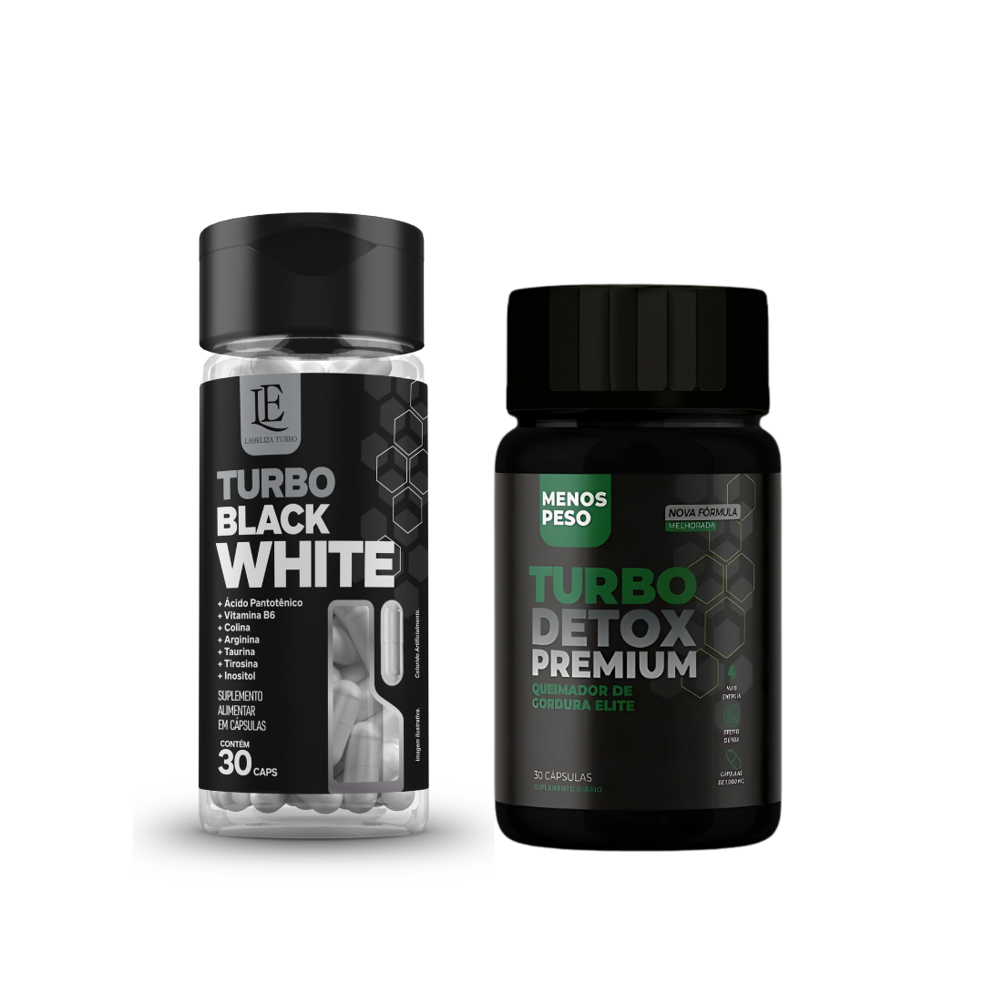 TURBO BLACK WHITE + TURBO DETOX PREMIUM